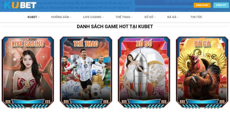 Top 4 sản phẩm cá cược cực lôi cuốn tại Kubet 